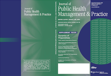 JPHMP Journal Cover - Dynamics of Preparedness